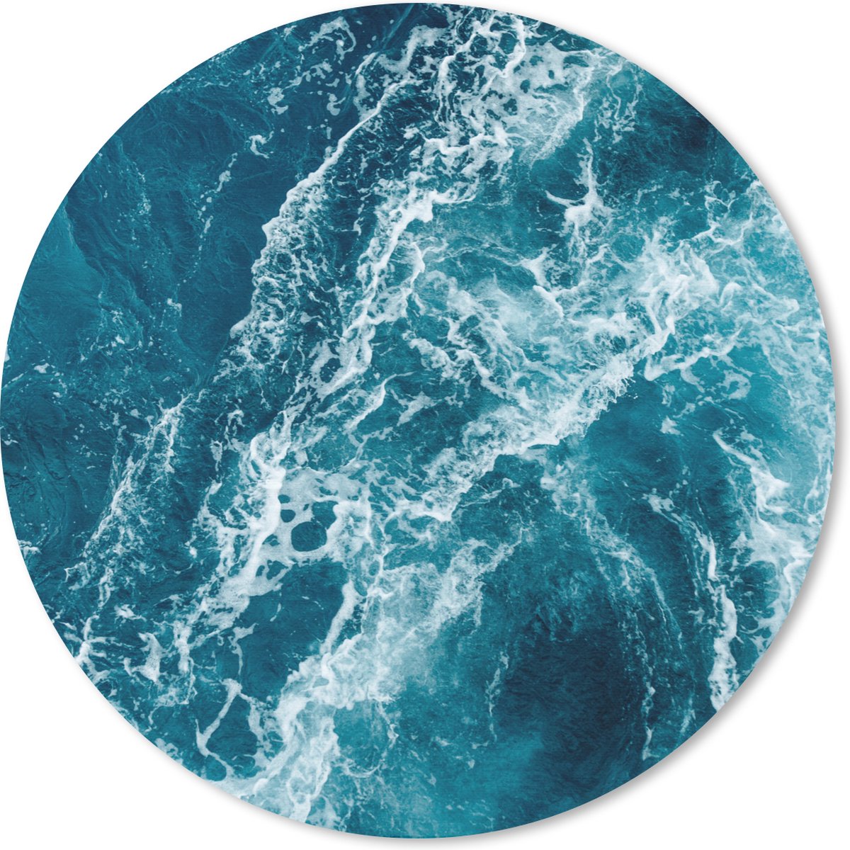 Muismat rond 30x30 cm - Mousepad Zee - Water - Golf - Ronde muismatten