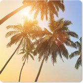 Muismat Klein - Palmboom - Zon - Zomer - Tropical - 20x20 cm