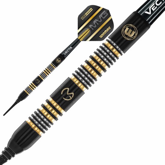 WINMAU - Michael van Gerwen MvG Trilogy: Softip Tungsten Dartpijlen Professioneel - 18 gram vat, 20 gram totaal gewicht van Winmau — afbeelding 3