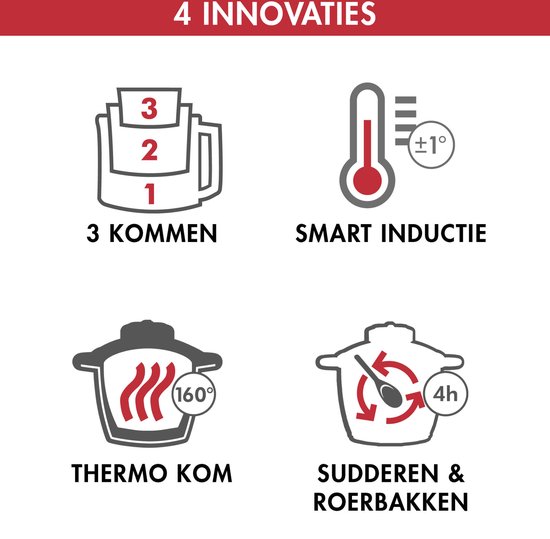 Magimix Cook Expert Inductie Foodprocessor - Cookprocessor met 12 Programma’s - Rood van Magimix — afbeelding 4
