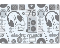 Muismat 27×18 cm – Mousepad DJ – Koptelefoon – Vintage – Tekening – Design – Muismatten