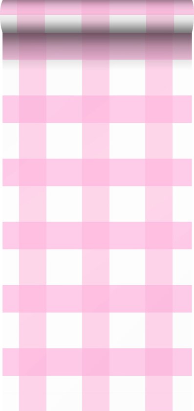 Sanders & Sanders behangpapier ruiten zacht roze - 935248 - 53 cm x 10,05 m