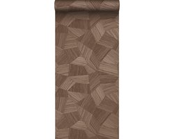 Origin Wallcoverings eco-texture vliesbehang grafisch 3D motief roest bruin - 347824 - 0.53 x 10.05 m
