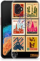 GSM Hoesje Geschikt voor Samsung Galaxy Xcover 6 Pro Trendy Telefoonhoesjes Postzegels