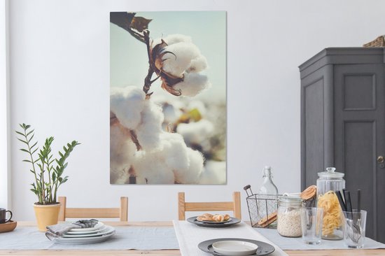 Toile Peinture Plantes - Bloem - Branche - Nature - 90x140 cm - Décoration murale