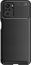 Cazy Xiaomi Poco M5s hoesje - Rugged TPU Case - zwart