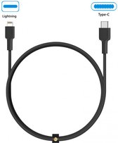 Câble USB-C vers Lightning Aukey - 200cm - Zwart