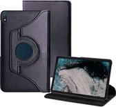 Tablethoes Geschikt voor Nokia T20 - Multi Stand Case - 360 draaibaar - Tablethoesje - Zwart - ZT Accessoires