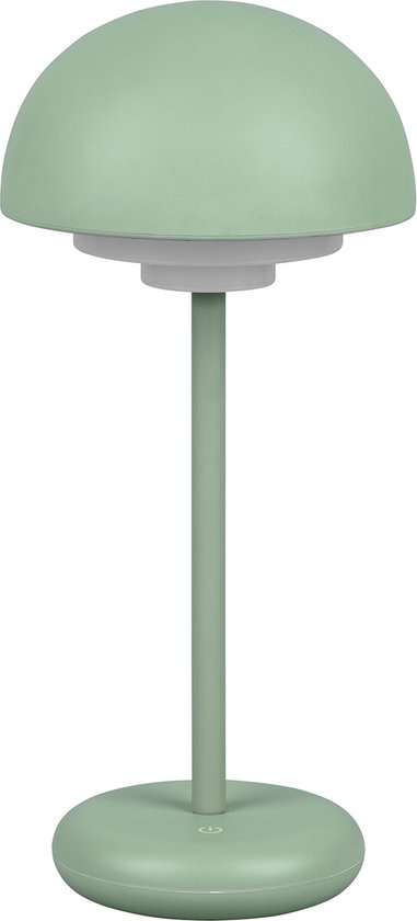 REALITY ELLIOT - Tafellamp - Pistache groen - incl. 1x SMD 2W - Oplaadbaar - Dimbaar - Buitenverlichting - IP44