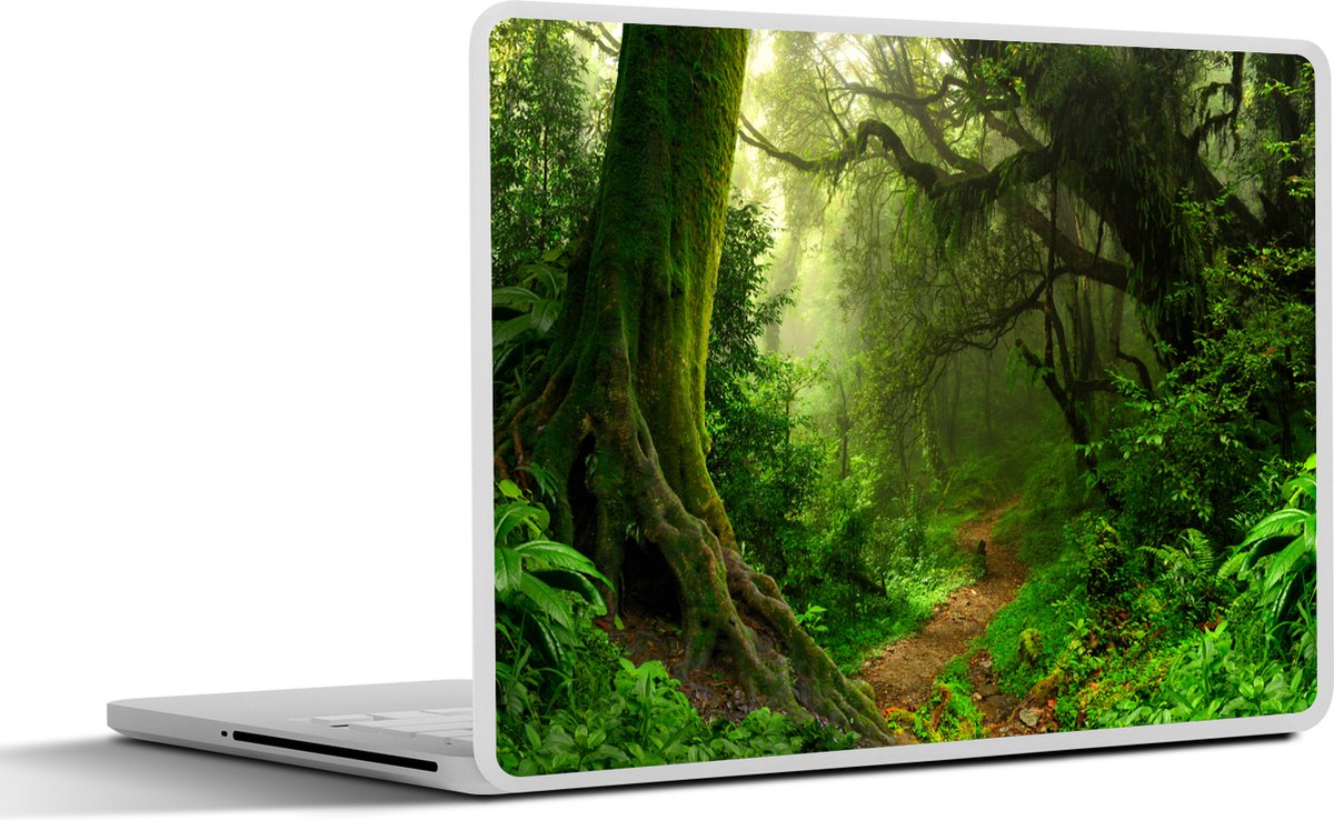 Laptop sticker - 17.3 inch - Jungle - Pad - Nepal - Jongens - Meisjes - Kind - 40x30cm - Laptopstickers - Laptop skin - Cover