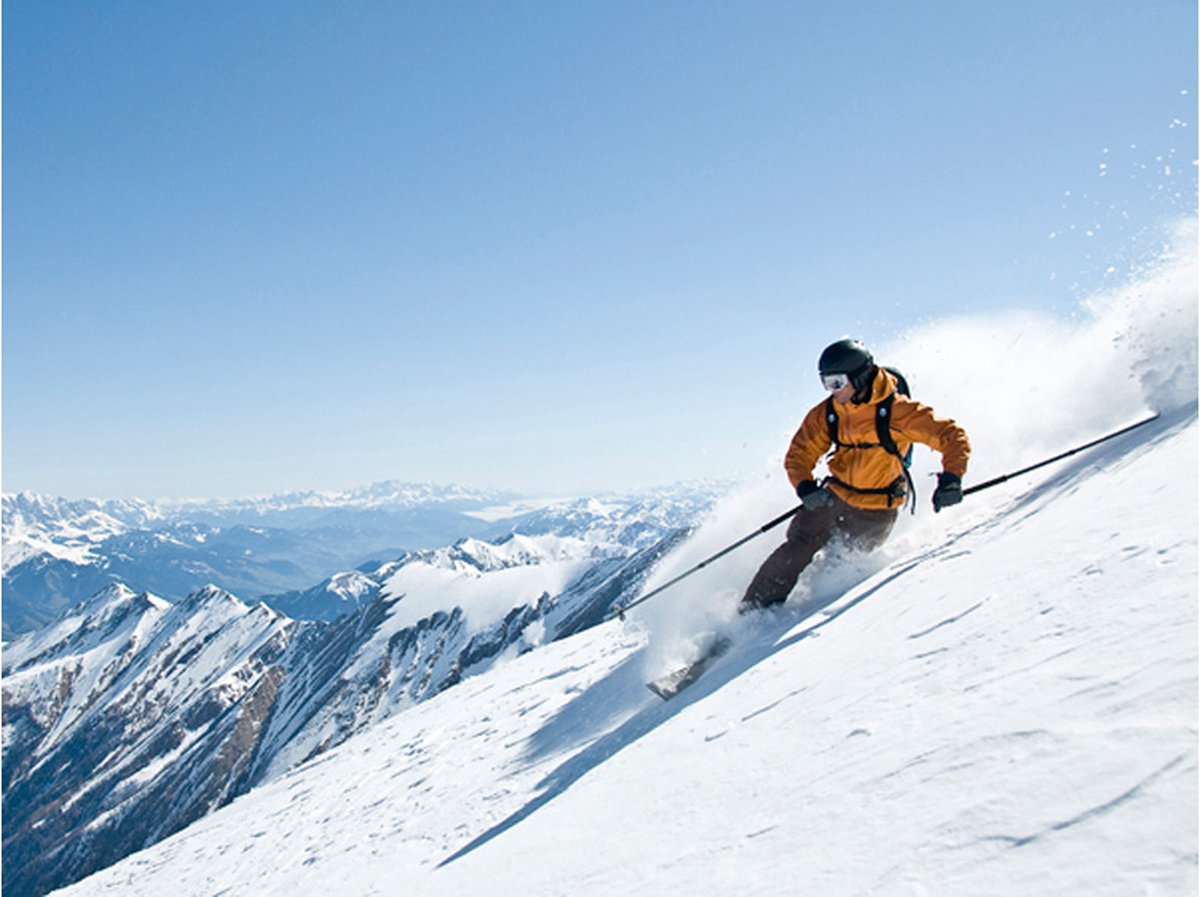 Fotobehang - Ski.