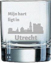 Gegraveerde Whiskeyglas 20cl Utrecht
