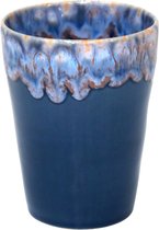 Set van 8 Costa Nova Casafina - servies - latte kopje - Grespresso blauw - aardewerk - H 12 cm