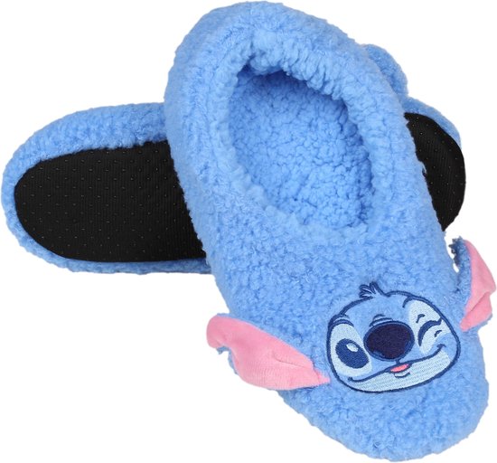 Stitch Disney - Dames sherpa pantoffels / sloffen, blauw, warme pantoffels,  OEKO-TEX /... | bol.com