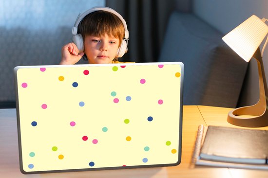 Autocollant pour ordinateur portable - 17,3 pouces - Confettis - Motifs - Pastel - 40x30cm - Autocollants pour ordinateur portable - Skin pour ordinateur portable - Couverture