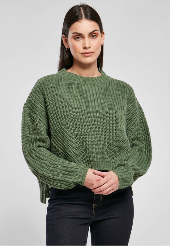 Urban Classics - Wide Oversize Sweater/trui - XS - Groen