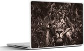 Laptop sticker - 17.3 inch - Flamingo - Aap - Dieren