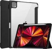 Tablet hoes geschikt voor Apple iPad Pro 11 (2022 / 2021 / 2020 / 2018) - Trifold case met Auto/Wake functie en Magneetsluiting - Zwart