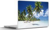 Laptop sticker - 17.3 inch - Strand - Palmboom - Tropisch - 40x30cm - Laptopstickers - Laptop skin - Cover