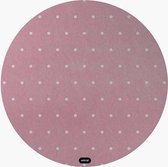 Motif knoeimat - 115cm - geluiddempend “ vloerbeschermer - geschikt voor tapijt & harde vloeren“ anti-slip rubber “ keuken accessoires“ kinder accessoires“ Points Rose