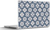Laptop sticker - 14 inch - Bloemen - Sneeuw - Winter - Design - 32x5x23x5cm - Laptopstickers - Laptop skin - Cover