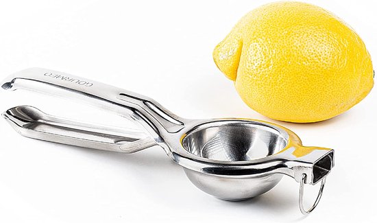 RÖSLE Citroenpers, hoogwaardige pers voor citrusvruchten zoals citroenen, limoenen en sinaasappels met extra grote opvangbak, 18/10 roestvrij staal, vaatwasmachinebestendig : Rösle RÖSLE Citroenpers, hoogwaardige pers voor citrusvruchten zoals citroenen, limoenen en sinaasappels met extra grote opvangbak, 18/10 roestvrij staal, vaatwasmachinebestendig : Rösle