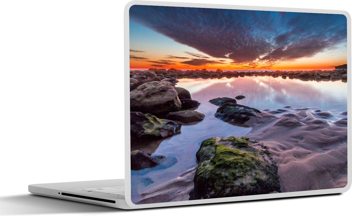 Laptop sticker - 11.6 inch - Rotsen - Water - Natuur - 30x21cm - Laptopstickers - Laptop skin - Cover