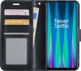 Hoes Geschikt voor OnePlus Nord CE 2 Lite Hoesje Book Case Hoes Flip Cover Wallet Bookcase - Zwart