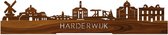 Standing Skyline Harderwijk Palissander hout - 60 cm - Woondecoratie design - Decoratie om neer te zetten en om op te hangen - Meer steden beschikbaar - Cadeau voor hem - Cadeau voor haar - Jubileum - Verjaardag - Housewarming - Interieur -