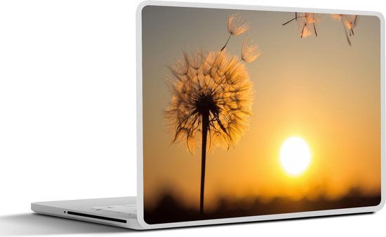 Laptop sticker - 17.3 inch - Paardenbloem - Zon - Zonsondergang ...
