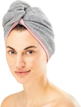 HOMELEVEL haartulbanden voor natte haren - 2 x Sneldrogende haarhanddoek - Geschikt voor kort en lang haar - Van huidvriendelijk, absorberend katoen