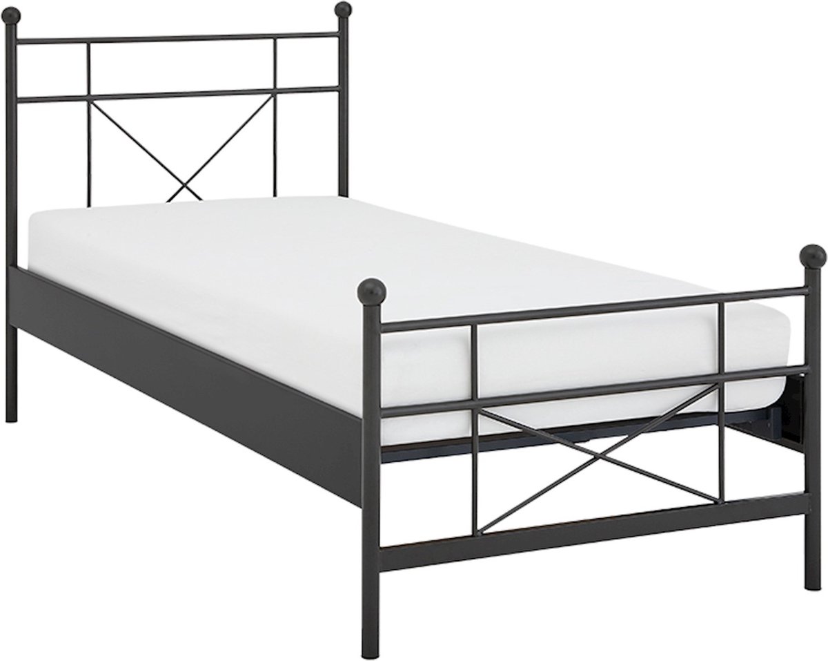 Maxi Bed Milano 1-persoons - 90 x 210 cm - antraciet
