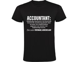 Accountant Heren T-shirt | boekhouder | boekhouding | accountancy | administratie | geld | Shirt