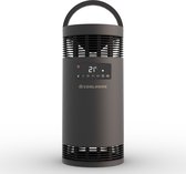 Bol.com CoolHome CH22 Keramische kachel - 360º verwarming met ventilator - Elektrische kachel met afstandsbediening - 1800W - Zwart aanbieding