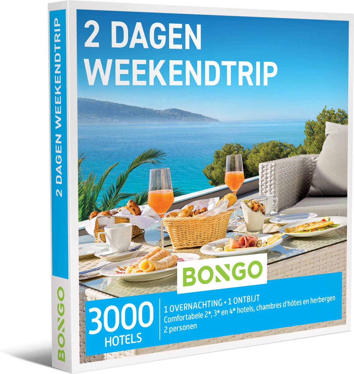 Bongo Bon - 2 Dagen Weekendtrip Cadeaubon - Cadeaukaart cadeau voor man of vrouw | 3600 adressen, waaronder hotels tot 4*, chambres d'hôtes en herbergen - Bongo