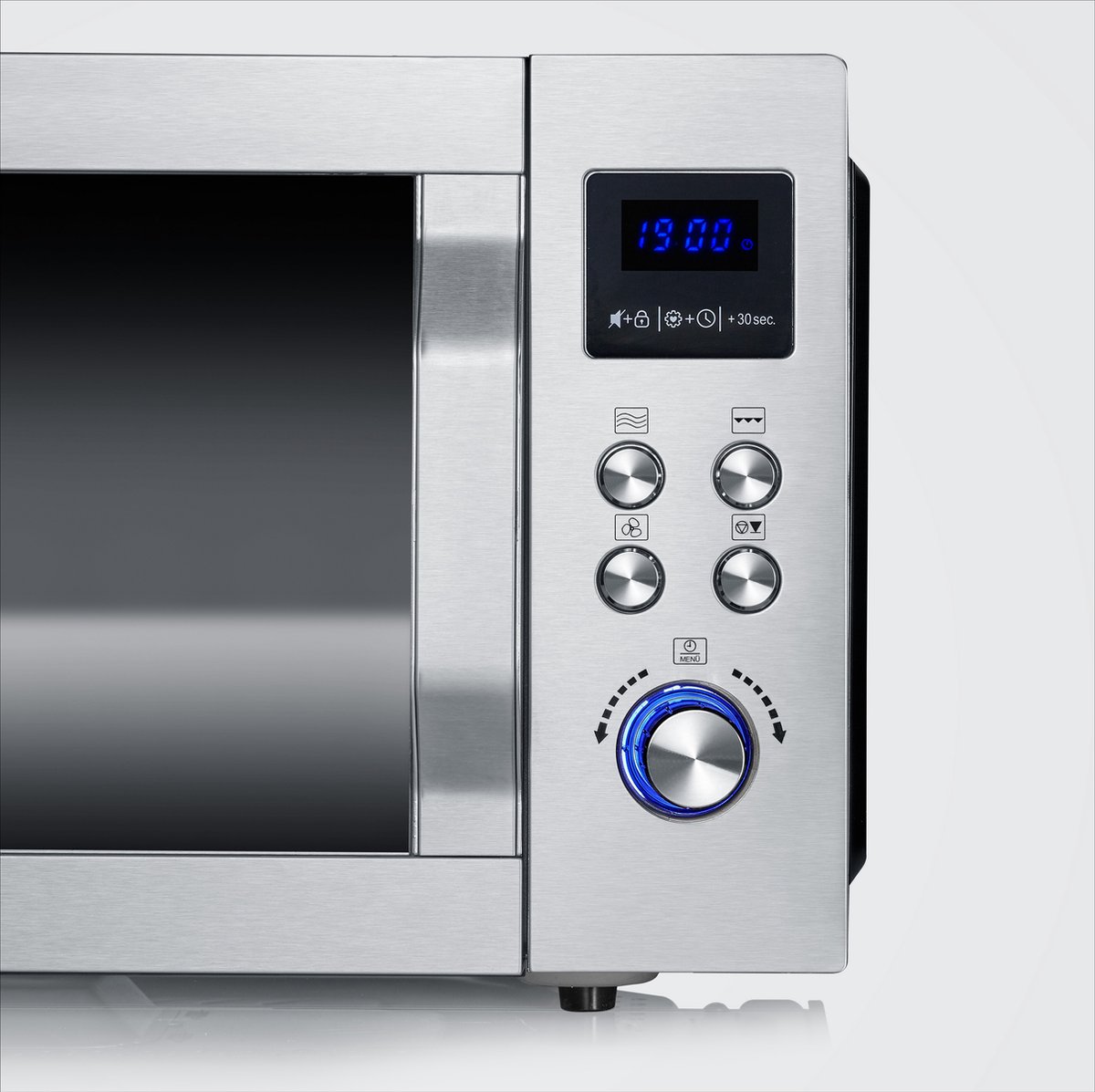 Severin MW 7777 Combi magnetron – Glazen Bodem zonder Draaiplateau – Ultra-Hetelucht tot 230 °C - 25 Liter - RVS — afbeelding 3
