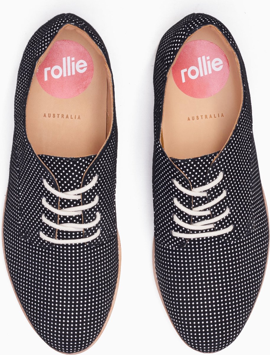 Rollie | Dames | Veterschoen | Derby Black Dream | maat 37 | bol.com