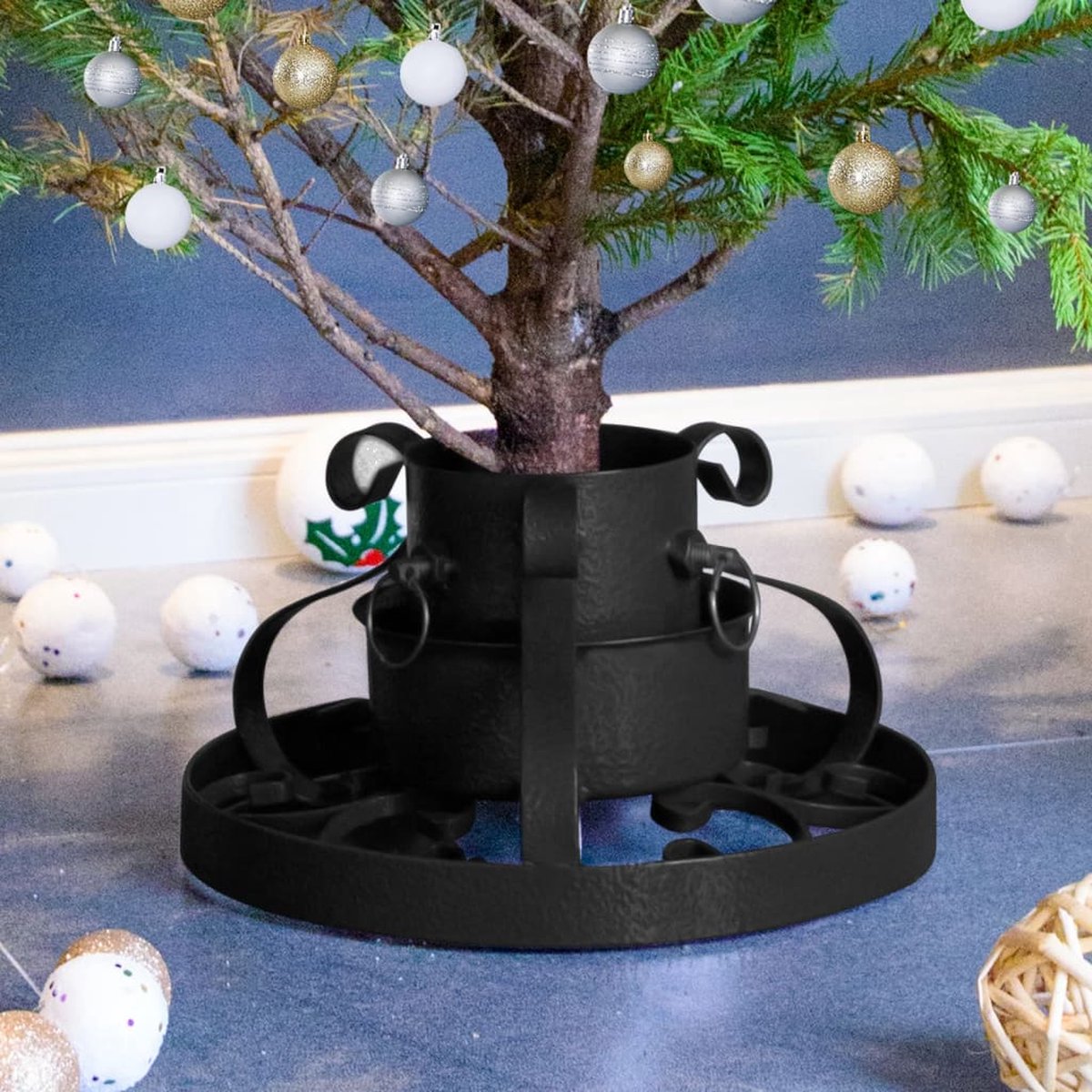 Prolenta Premium - Kerstboomstandaard 29x29x15,5 cm zwart