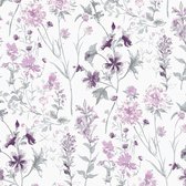 Laura Ashley - Papier peint intissé - Wild Meadow Pale Iris - Papier peint non tissé