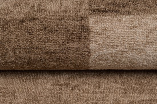 Tapiso Anti-Slip Caoutchouc Marron Couloir Salon Tapis en Caoutchouc Tapis Taille- 100x200