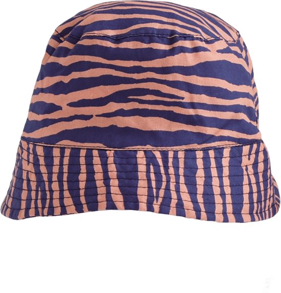 Swim Essentials - Chapeau de soleil anti-UV Bébé - Blauw / Zebra Oranje - 4-8 ans