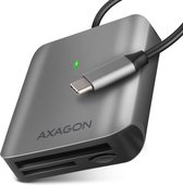 AXAGON CRE-S3C External card reader USB-C 3.2 Gen 1, 3-slot & lun SD/microSD/CF, UHS-II