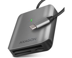 AXAGON CRE-S3C External card reader USB-C 3.2 Gen 1, 3-slot & lun SD/microSD/CF, UHS-II