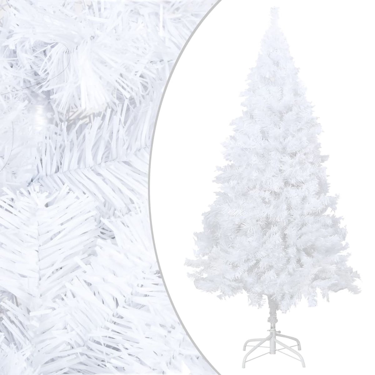 Prolenta Premium - Kunstkerstboom met dikke takken 150 cm PVC wit
