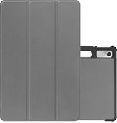 Hoesje Geschikt voor Lenovo Tab P11 Pro Hoesje Case Hard Cover Hoes Book Case Met Uitsparing Geschikt voor Lenovo Pen - Grijs