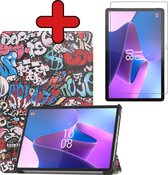 Hoes Geschikt voor Lenovo Tab P11 Pro Hoes Book Case Hoesje Trifold Cover Met Uitsparing Geschikt voor Lenovo Pen Met Screenprotector - Hoesje Geschikt voor Lenovo Tab P11 Pro Hoesje Bookcase - Graffity