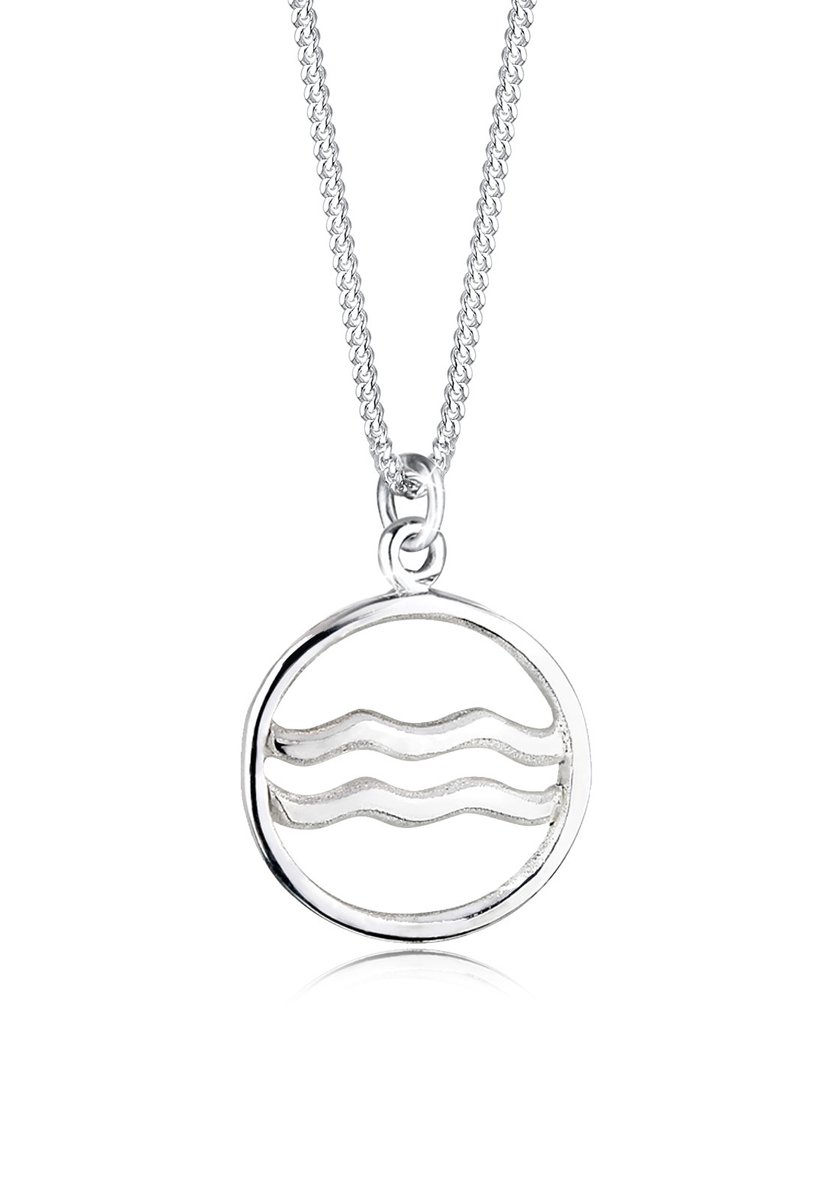 Elli - Halsketting - Dierenriem hanger Waterman symbool filigraan in 925 sterling zilver - Dames
