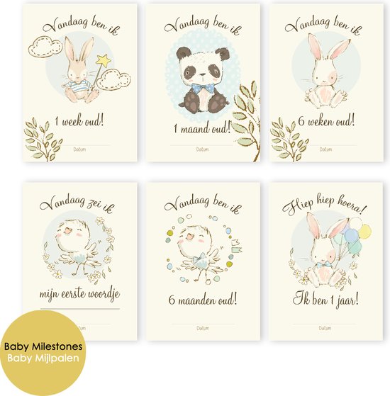 MSTB005 BLAUW - 12 Mijlpaalkaarten - Milestone baby cards - zwangerschap cadeau - Milestone kaarten - Mijlpaal - Babykaart - Mijlpaal baby - Babykaarten van MISTUBOOM — afbeelding 3