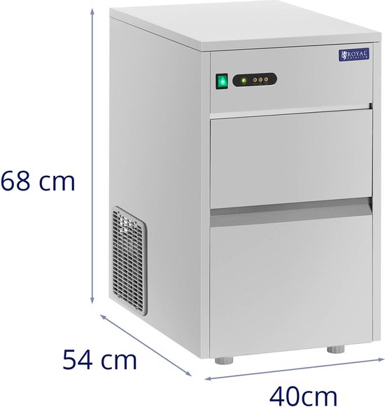 VEVOR Commerciële IJsmachine Vrijstaande IJsmachine 49,9 kg/dag LED