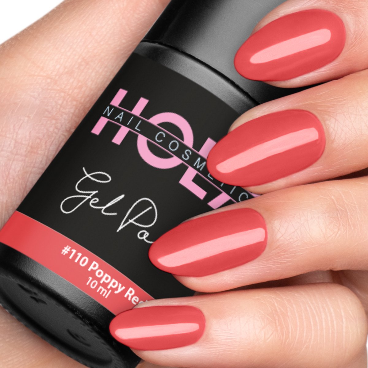 Hola Nails | Gelpolish #110 Poppy Red (10ml) | Gellak voor thuis
